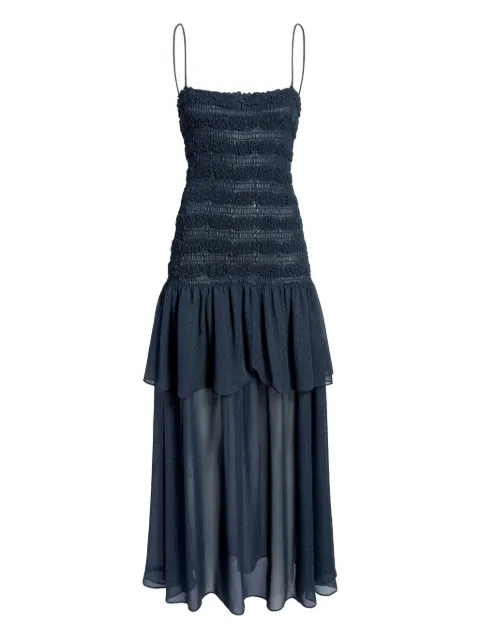 Proenza Schouler Michal ruffled midi dress Blue R2613018BY366