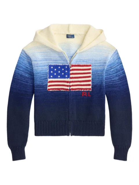 Polo Ralph Lauren flag-motif hoodie Blue 211A96251001