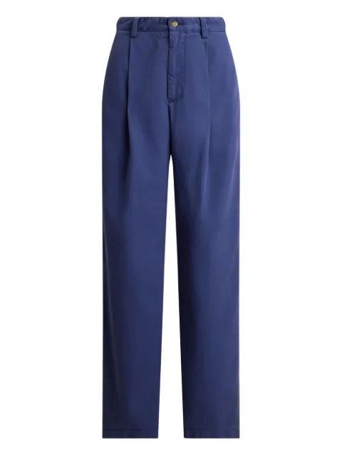 Polo Ralph Lauren pleated cotton-blend trousers Blue 211A96676004