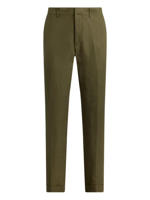 Polo Ralph Lauren textured linen trousers Green 715836505501