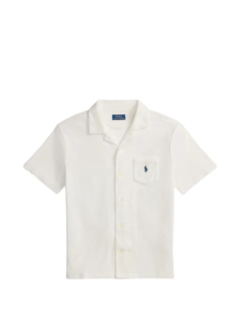 Polo Ralph Lauren custom slim fit terry camp shirt White 710A12489004