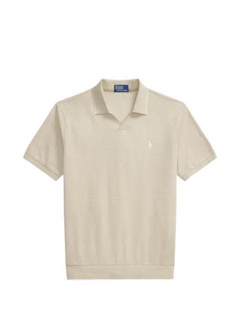 Polo Ralph Lauren polo shirt in jacquard knit Neutrals 710964535500