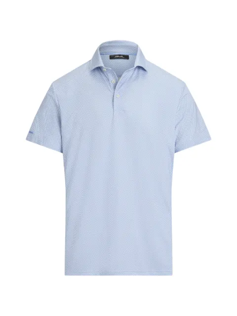RLX Ralph Lauren patterned short-sleeved polo shirt Blue 785A10160002