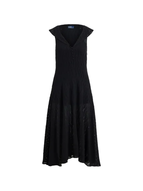Polo Ralph Lauren Lynton ruffled midi dress Black 211A12901002