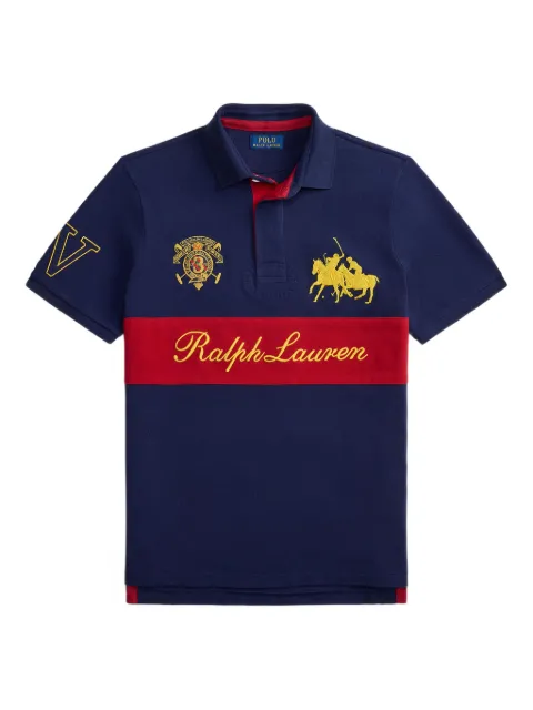 Polo Ralph Lauren crest-embroidered polo shirt Blue 710B14223001