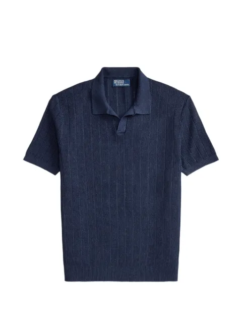 Polo Ralph Lauren Johnny ribbed T-shirt Blue 710A12994001