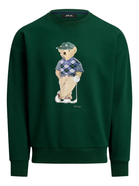 RLX Ralph Lauren bear-graphic sweatshirt Green 785A99115002