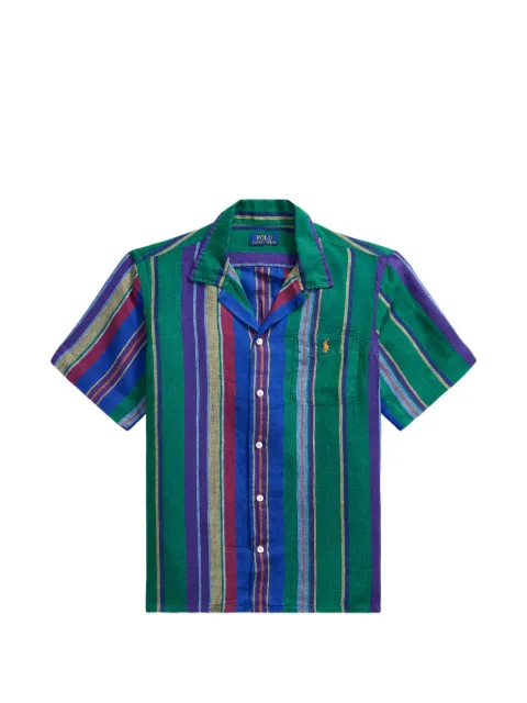 Polo Ralph Lauren striped linen shirt Green 710B14232001