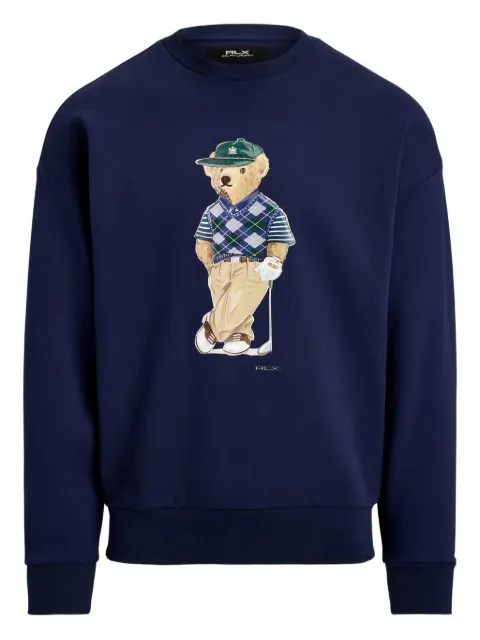 RLX Ralph Lauren bear-print sweatshirt Blue 785A99115001