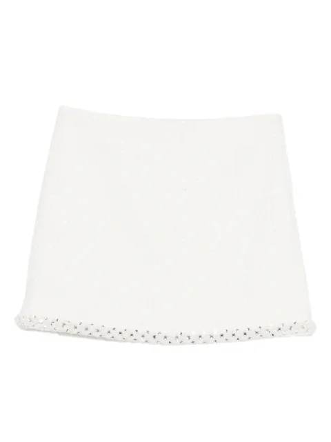 Maje beaded.details mini skirt White MFPJU01559