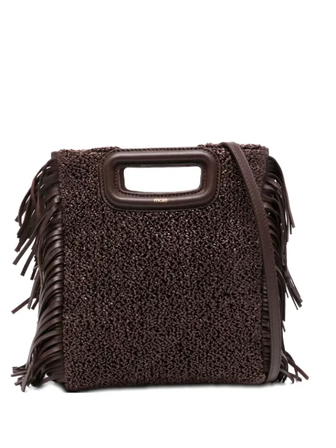 Maje M fringe top-handle tote bag Brown MFASA01430