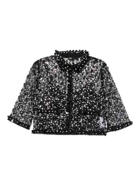 Maje floral sequin top Black MFPTO01274