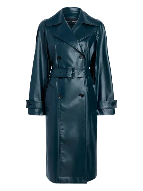 Proenza Schouler Benedetta belted coat Green R2611003AC169