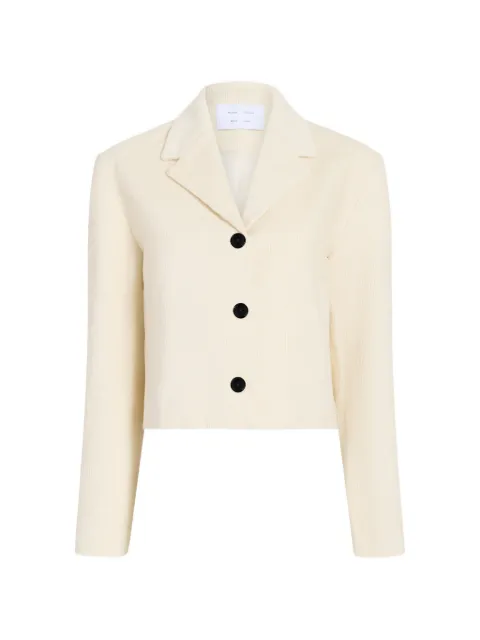 Proenza Schouler White Label Nima corduroy cropped jacket Neutrals WL2612174AY217