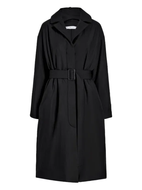 Proenza Schouler White Label Belted Saphira Coat Black WL2611140AC153