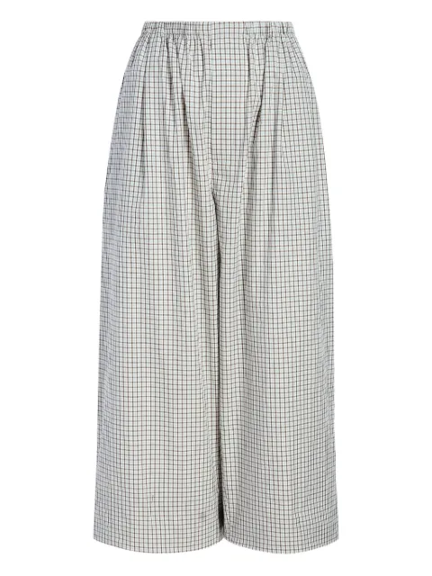 Proenza Schouler White Label Meadow check trousers White WL2616311SC142