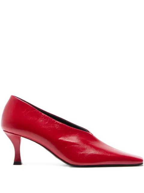 Proenza Schouler Trap square-toe pumps Red SH261115C008WC