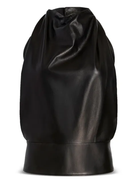 Proenza Schouler Iza draped top Black R2614019LR283