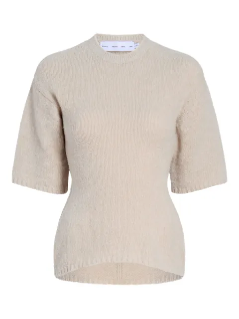 Proenza Schouler White Label short-sleeve dana sweater Neutrals WL2617676KY330