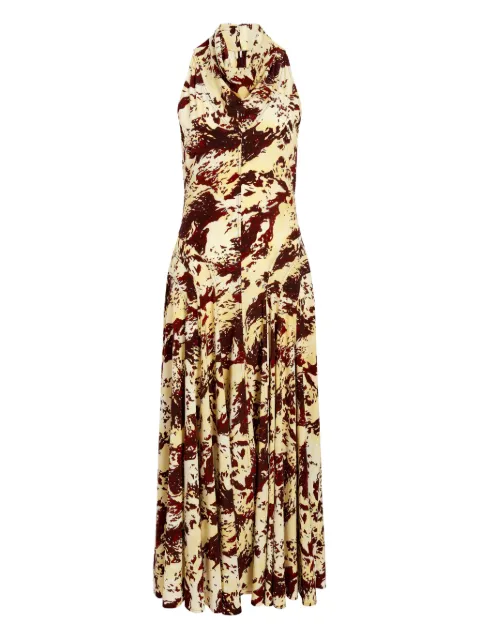 Proenza Schouler Adelide printed-pattern midi dress Neutrals R2613019BYP297S