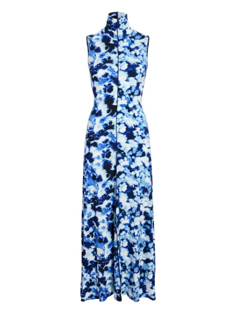 Proenza Schouler White Label Valentina printed dress Blue WL2613573JY077