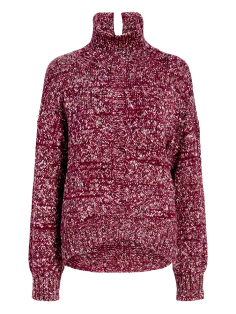 Proenza Schouler White Label Sol melange alpaca sweater Red WL2617631KA005