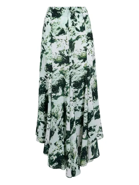 Proenza Schouler Joelle printed midi skirt Green R2615010BYP297S