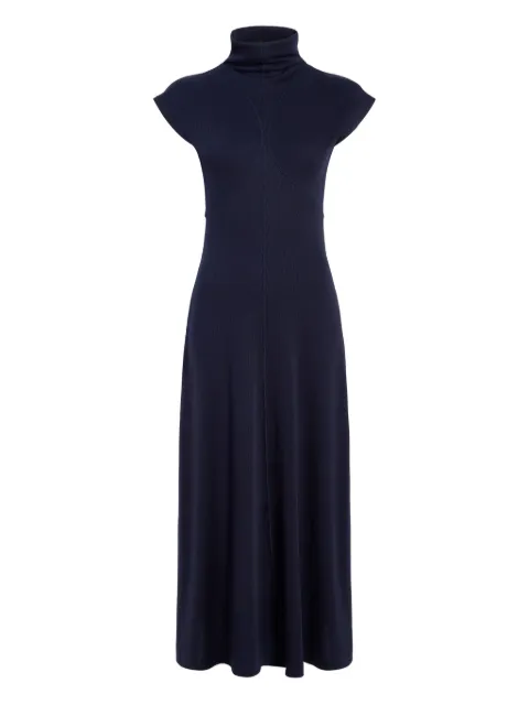 Proenza Schouler White Label Brea brushed rib dress Blue WL2613607JY138