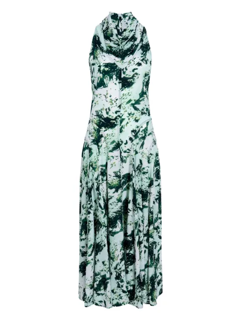 Proenza Schouler Adelide printed midi dress Green R2613019BYP297S