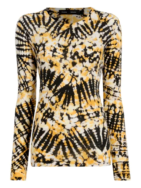 Proenza Schouler Mia long-sleeve top Yellow R2614021JCP11