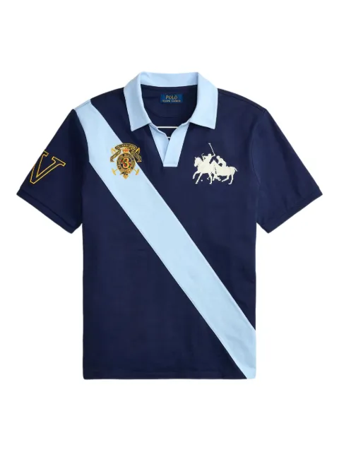 Polo Ralph Lauren crest-embroidered T-shirt Blue 710B14221001