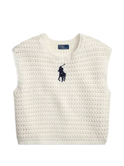 Polo Ralph Lauren crochet sweater White 211A12704002