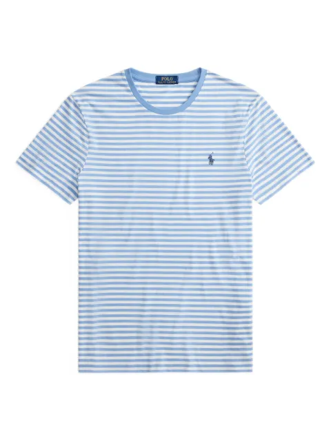 Polo Ralph Lauren striped logo-embroidered T-shirt Blue 710956828007