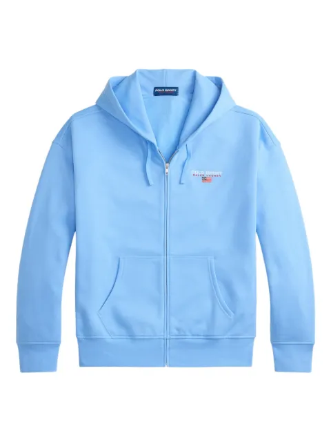 Polo Ralph Lauren logo-detail zip-up hoodie Blue 710B14760002