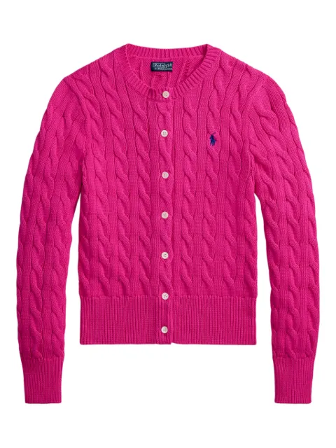 Polo Ralph Lauren cable-knit crew-neck cardigan Pink 211971868509
