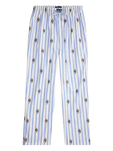 Polo Ralph Lauren Polo Bear striped pyjama trousers White 714899509042