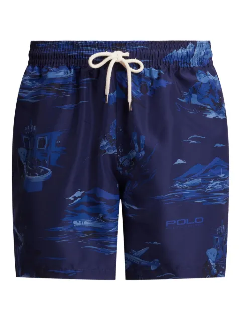 Polo Ralph Lauren printed swim shorts Blue 710P04438001