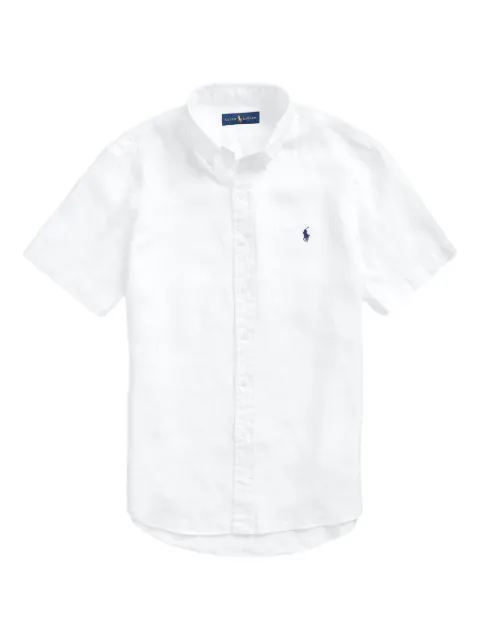 Polo Ralph Lauren embroidered-pony shirt White 710968217002