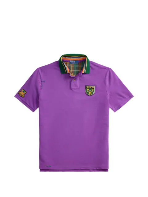 Polo Ralph Lauren appliqué short-sleeve polo shirt Purple 710B13517001