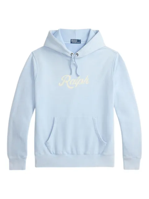Polo Ralph Lauren logo-print drawstring hoodie Blue 710A13054003