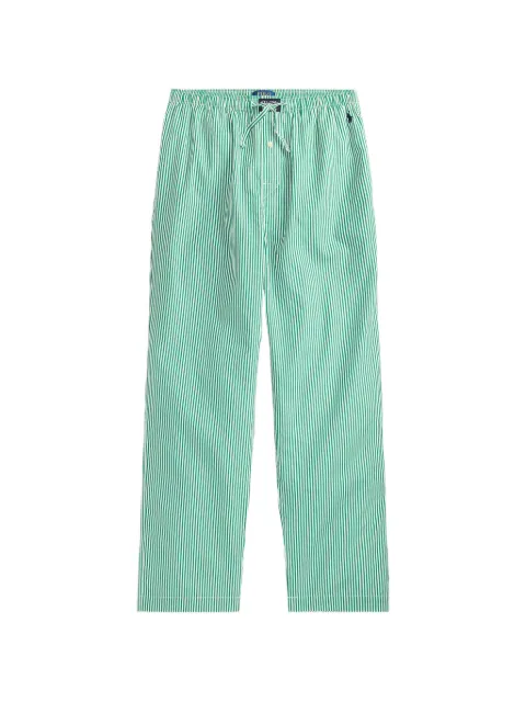 Polo Ralph Lauren Polo Bear striped cotton pyjama pants Green 714899509044