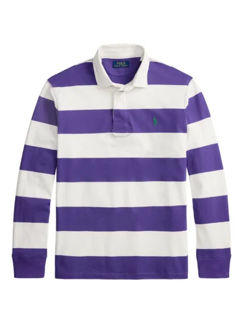 Polo Ralph Lauren striped long-sleeve polo shirt Purple 710717116505