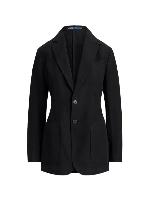 Polo Ralph Lauren single-breasted linen blazer Black 211A12783001