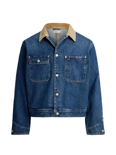 Polo Ralph Lauren corduroy-collar denim jacket Blue 710P08157001