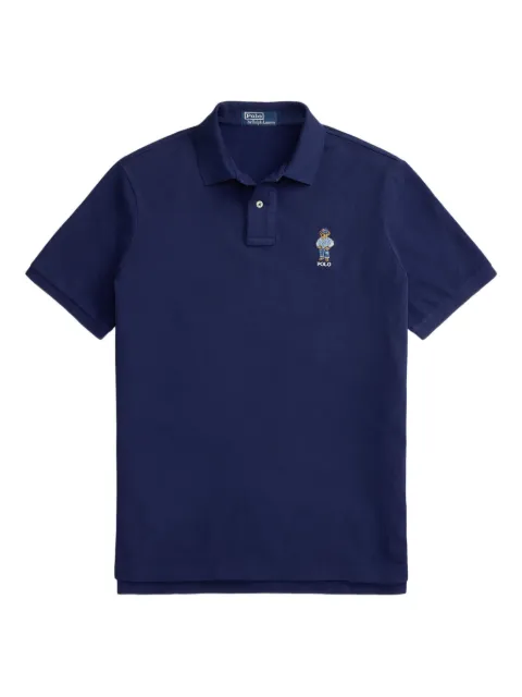 Polo Ralph Lauren bear-embroidered polo shirt Blue 710B14620001