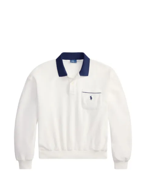 Polo Ralph Lauren Terry long-sleeve polo top White 211A12737002