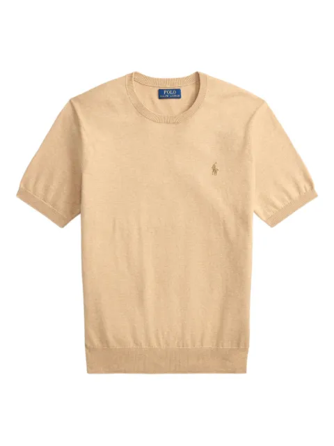Polo Ralph Lauren cotton crewneck short-sleeve jumper Neutrals 710980681500