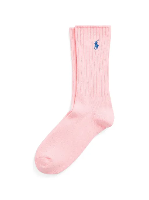 Polo Ralph Lauren embroidered ribbed socks Pink 449848804024