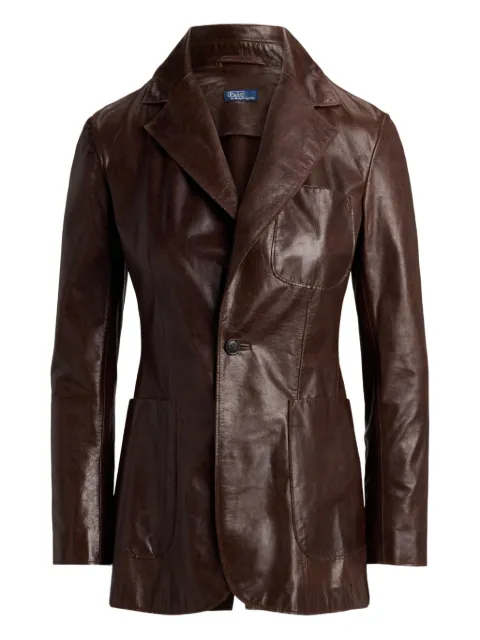 Polo Ralph Lauren paper leather blazer Brown 211A93156001