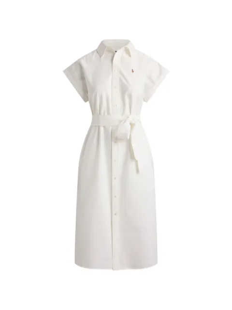 Polo Ralph Lauren midi belted shirt dress White 211A12907002
